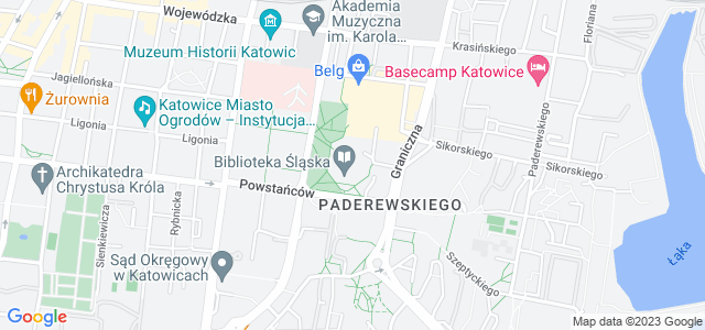 Mapa dojazdu Biblioteka Śląska Katowice