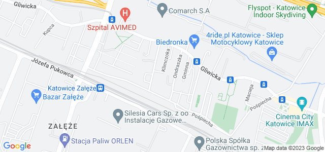 Mapa dojazdu inmedium.pl agencja interaktywna Katowice