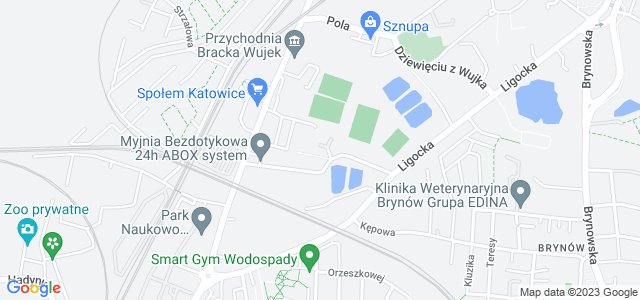 Mapa dojazdu Klub Sportowy Rozwój Kopalni Wujek Katowice