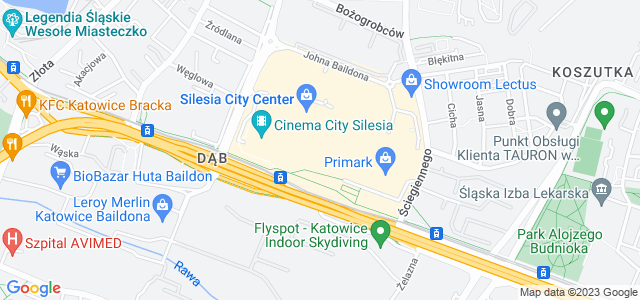 Mapa dojazdu Silesia City Center Katowice