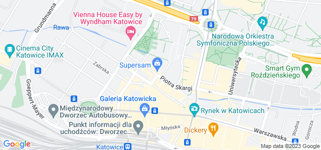 Mapa dojazdu Supersam Katowice