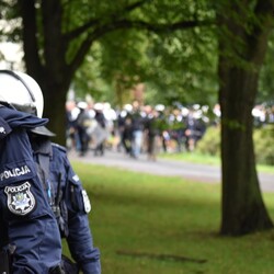 Policjanci zabezpieczyli mecz GKS-u Katowice z Zagłębiem Sosnowiec