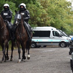 Policjanci zabezpieczyli mecz GKS-u Katowice z Zagłębiem Sosnowiec