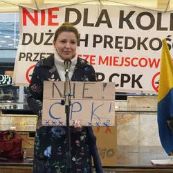 Protest przeciw CPK/KDP