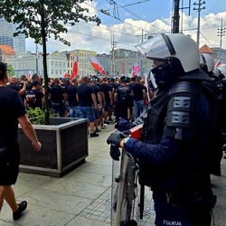 Zabezpieczenia policji podczas sobotnich wydarzeń w Katowicach