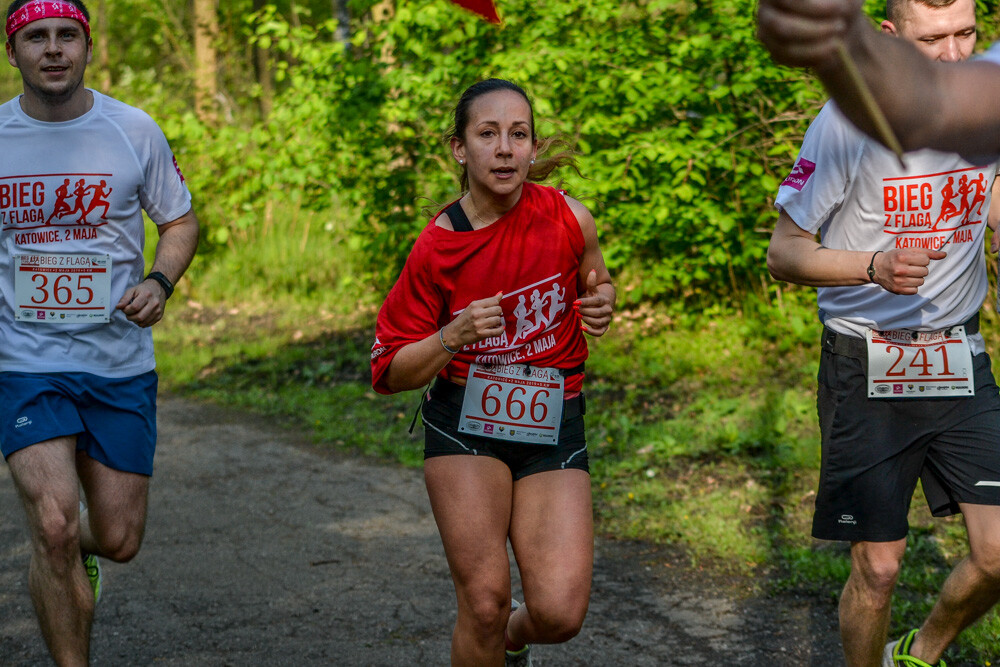 Około tysiąc osób wzięło udział w kolejnej edycji Biegu z Flagą na terenie Doliny Trzech Stawów w Katowicach. Biegacze i zawodnicy nordic walking w białych i czerwonych koszulkach ułożyli wspólnie długą na około sto metrów żywą flagę. Mamy zdjęcia!