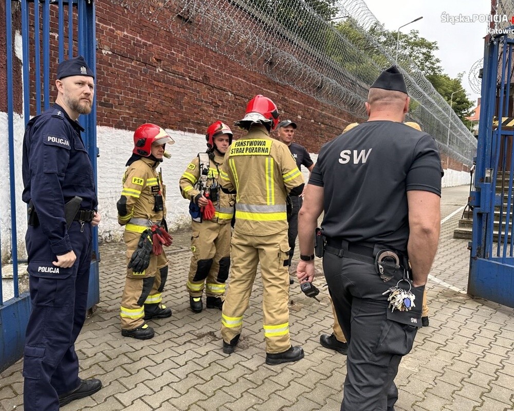 Ćwiczenia służb mundurowych w Areszcie Śledczym w Katowicach / fot. KMP w Katowicach