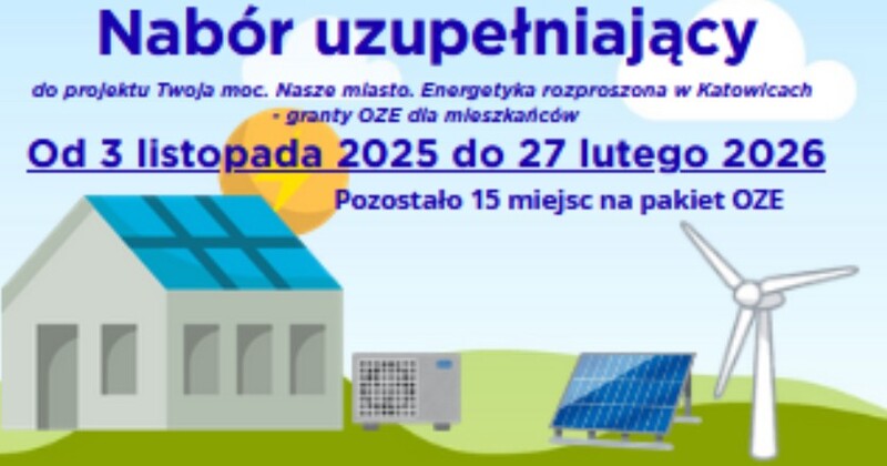 Katowice przyznają granty OZE mieszkańcom – 60 dotacji na ponad 3,2 mln zł