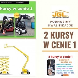 Kurs na wózki widłowe, podesty ruchome z UDT.
