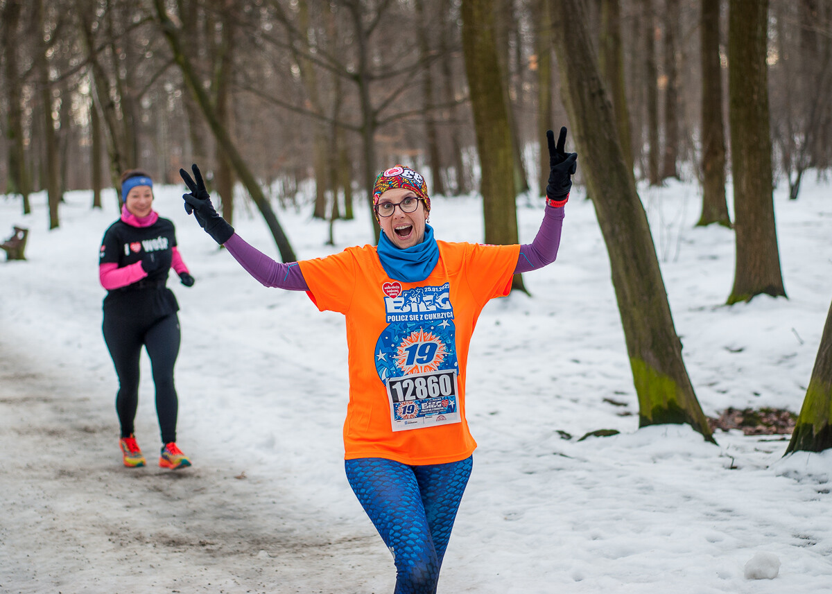 Kolejna styczniowa odsłona spotkań parkrun tym razem kooperowała z Wielką Orkiestrą Świątecznej Pomocy i biegiem "Policz się z cukrzycą". My też tam byliśmy.