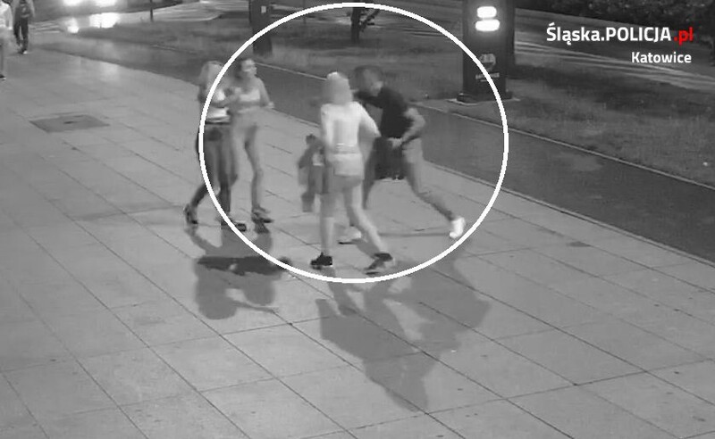 Pobicie dwóch mężczyzn w Katowicach do wyjaśnienia. Poznajesz osoby z monitoringu?