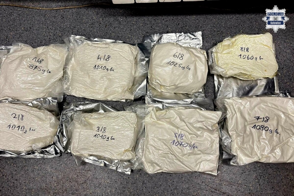 Trzech mężczyzn zatrzymanych za handel narkotykami. Zabezpieczono 25 kg narkotyków / fot. KMP Katowice