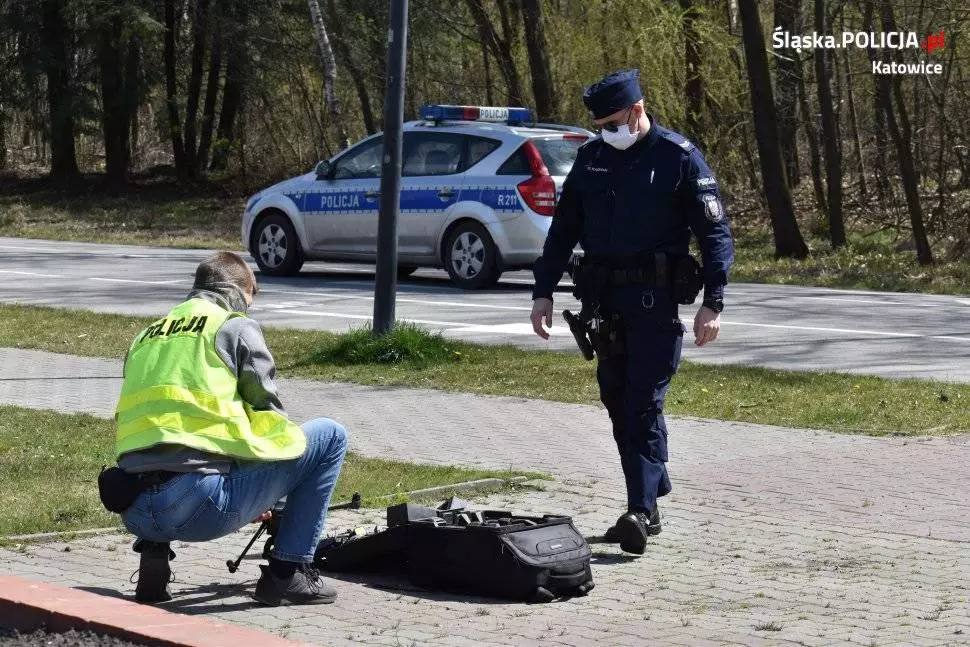 Policyjne patrole w Katowicach z wykorzystaniem drona