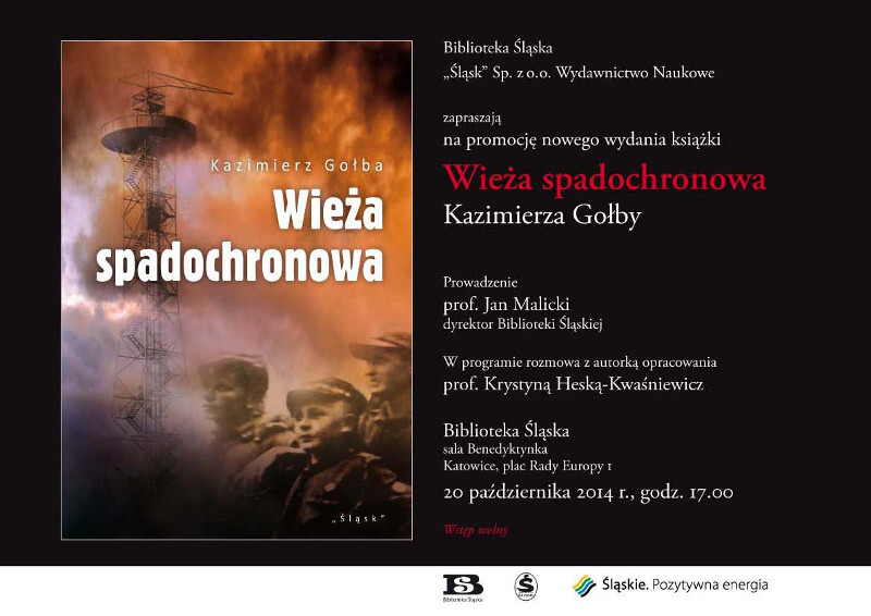 Promocja nowego wydania książki Kazimierza Gołby "Wieża spadochronowa"