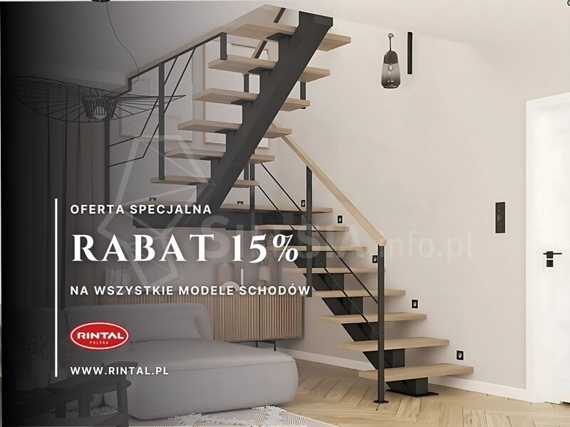 Schody z rabatem 15%