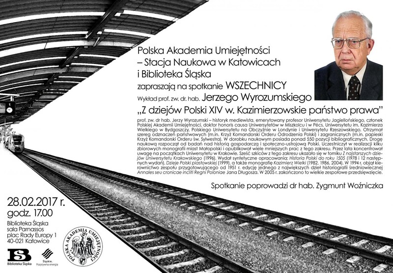 Spotkanie z cyklu Wszechnica - wykład prof. zw. dr. hab. Jerzego Wyrozumskiego