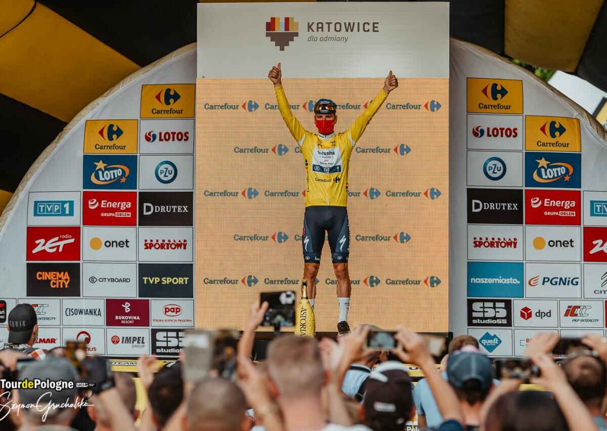 Remi Cavagna (Deceuninck – Quick Step) wygrał szósty etap 78. Tour de Pologne – jazdę indywidualną na czas w Katowicach / fot. Tour de Pologne