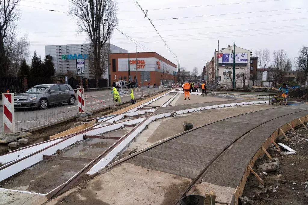 Tramwaje wracają na Gliwickiej i Chorzowskiej w Katowicach. Znany jest już termin oddania do użytku nowej linii tramwajowej/fot. Tramwaje Śląskie, Mariusz Banduch.